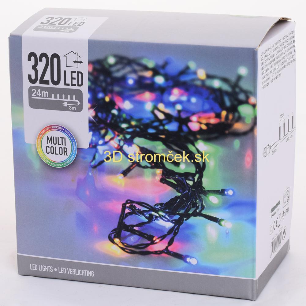 LED vianočné svetlá 320 (farebné) MULTICOLOR